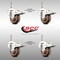 Service Caster 3 Inch 316SS High Temp Glass Filled Nylon 10mm Stem Caster Set Lock Brake SCC-SS316TSTTL20S314-GFNSHT-M1015-4 - alternate 2